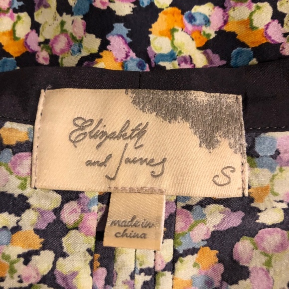 Elizabeth and James Tokyo silk ditsy floral kimono blouse - Picture 5 of 8